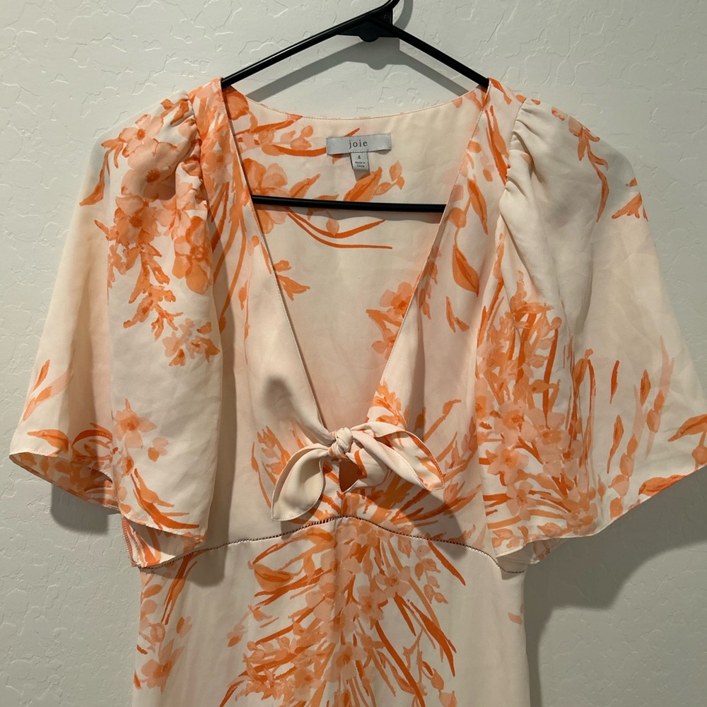 Orange & Cream Joie Aralda Floral Dress